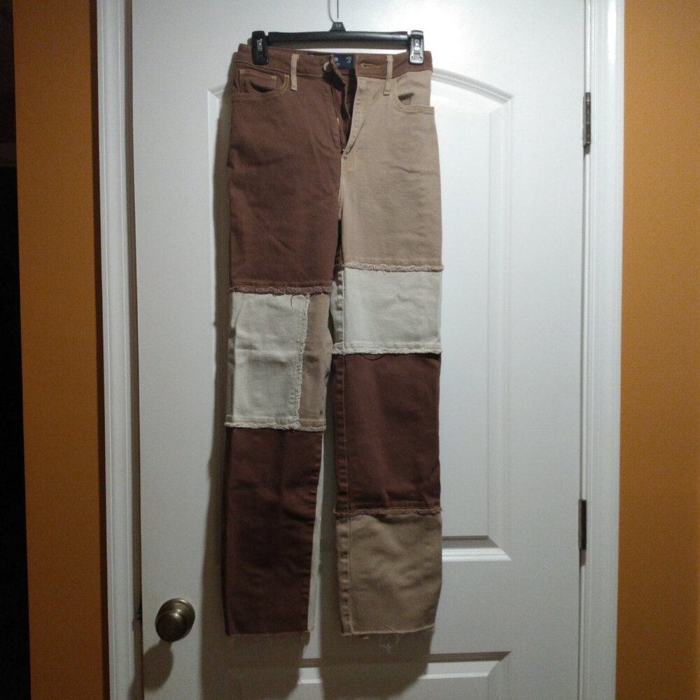 Hollister Unique Frayed Patchwork Pants